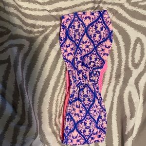 Bikini pink strip less top